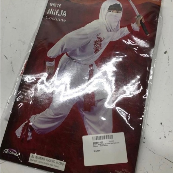 NWT Ultimate White Ninja Costume Boys Size 8-10 🤺 - Picture 2 of 7